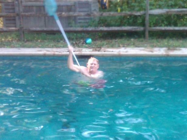 The King in exile...